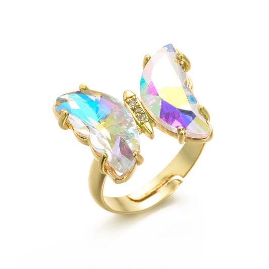 Butterfly Ring - Crystal