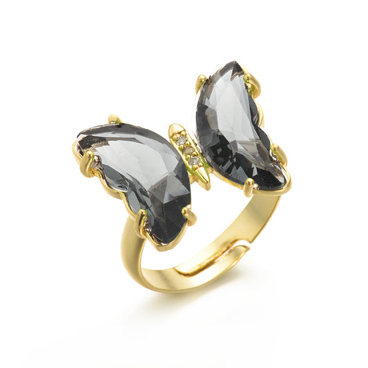 Butterfly Ring - Grey