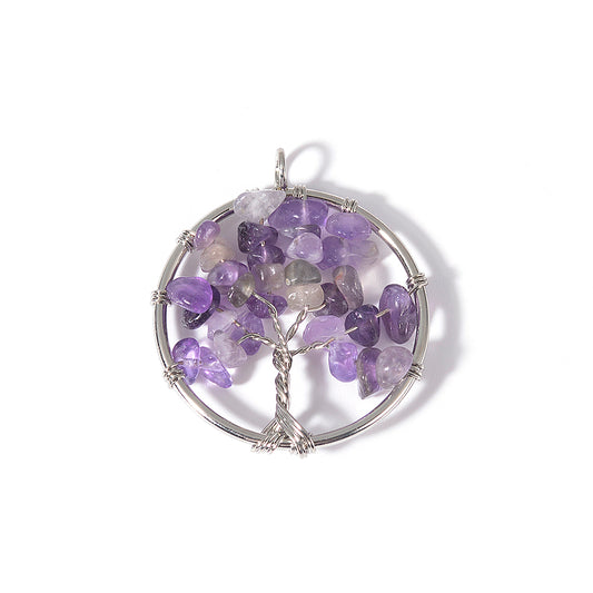 Tree of Life Necklace-Amethyst