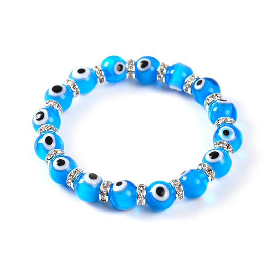 Evil Eye Bracelet - Aqua