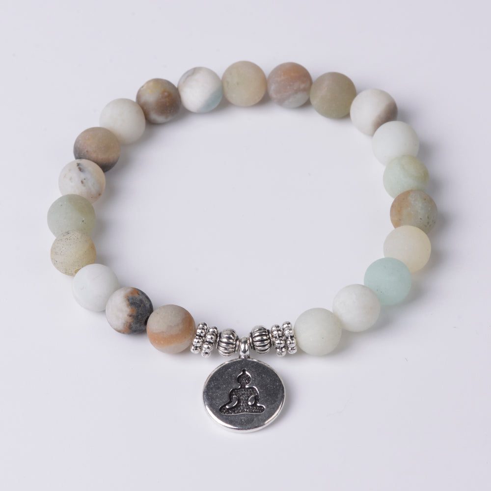 Amazonite Chakra Bracelet - Buddha