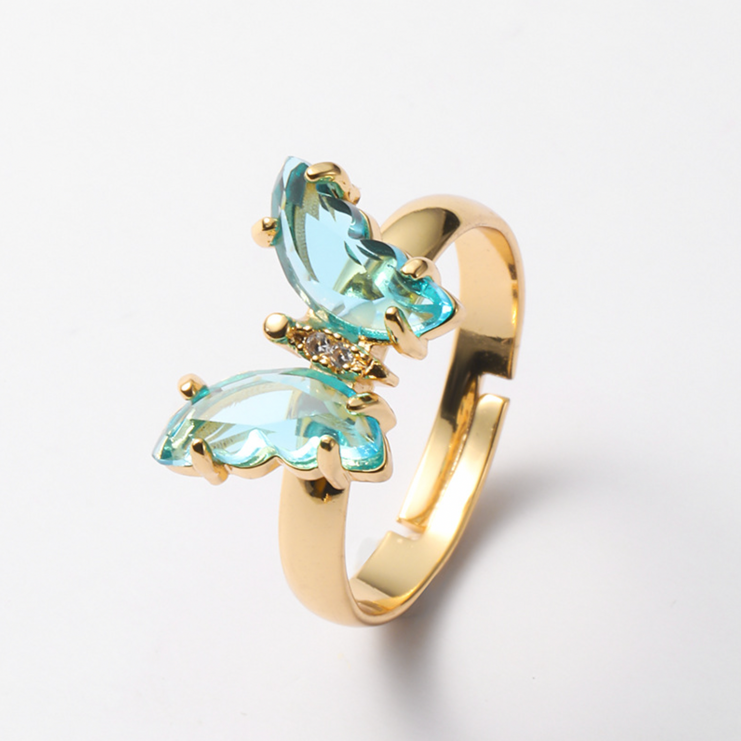 Butterfly Ring - Aqua