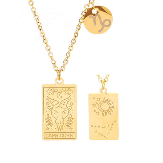 Capricorn Zodiac Necklace